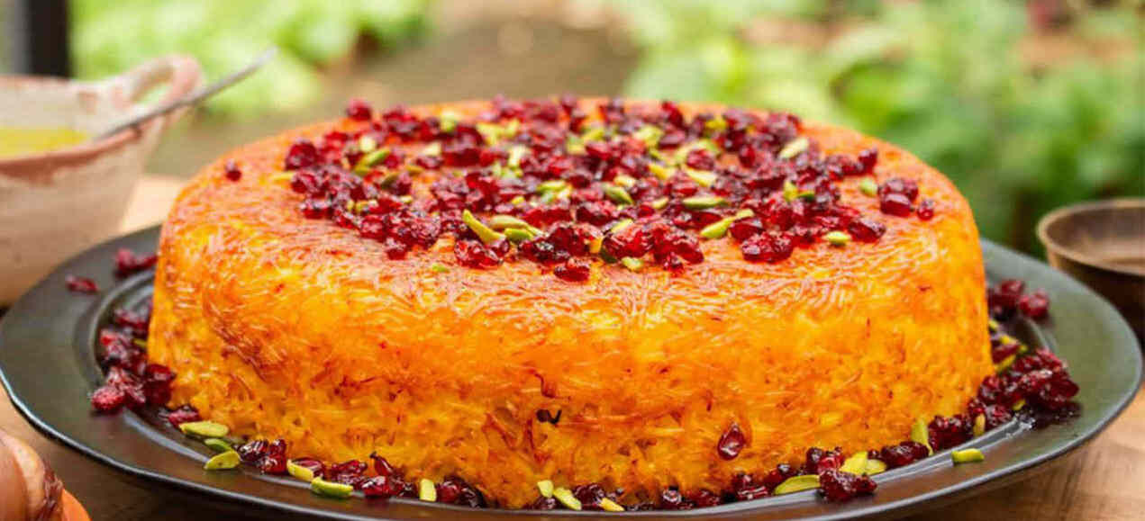 زرشک پلو با قارچ رو جایگزین زرشک پلو با مرغ کن + نحوه تهیه 