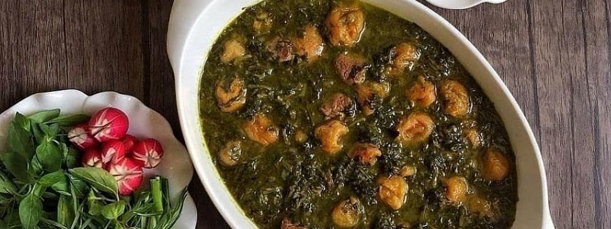 خورشت آلو اسفناج بدون گوشت و با قارچ؛ چه شود! + طرز تهیه 