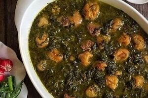 خورشت آلو اسفناج بدون گوشت و با قارچ؛ چه شود! + طرز تهیه 