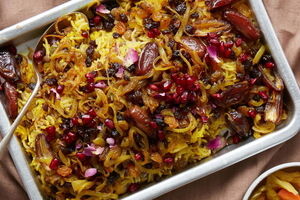روش تهیه عدس پلو بدون گوشت مخصوص گیاهخواران
